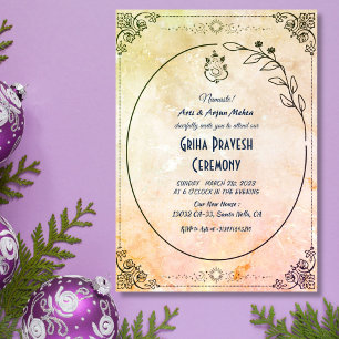 Hindu House Warming Griha Pravesh Invitation