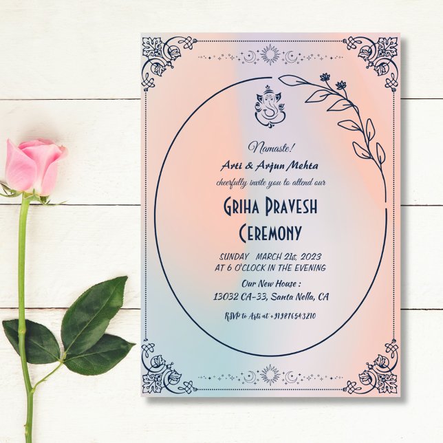 Hindu House Warming Griha Pravesh Invitation (Creator Uploaded)