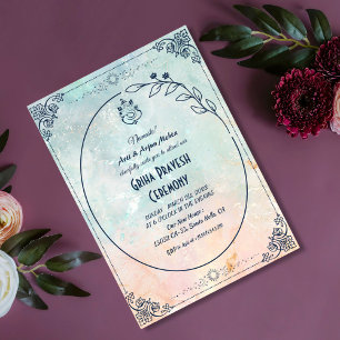 Hindu House Warming Griha Pravesh Invitation