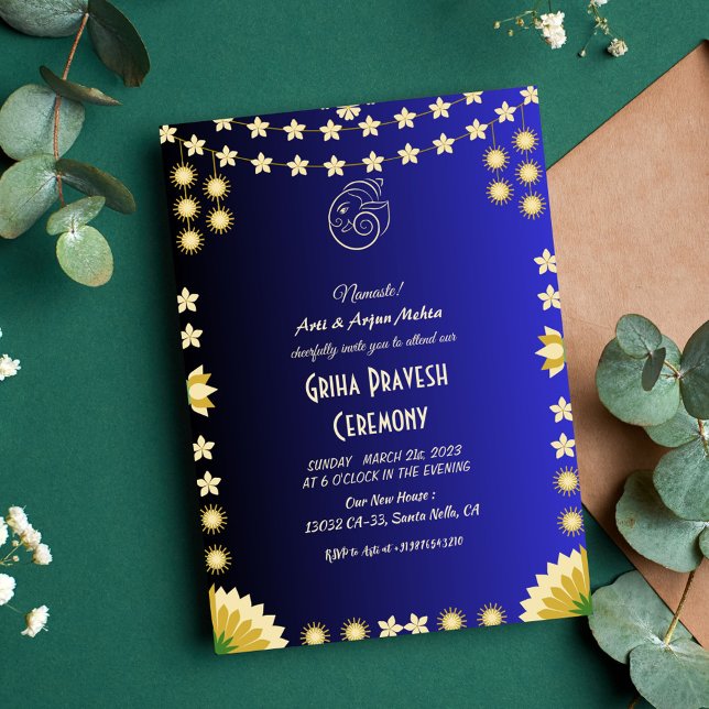 Hindu House Warming Griha Pravesh Invitation (Creator Uploaded)