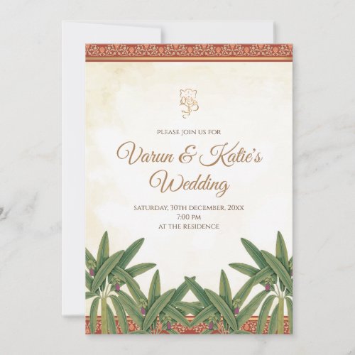 Hindu invitation as Hindu wedding invite