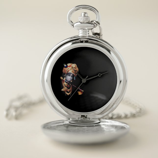 Hindu Lord Krishna - Pocket watch (Inside)