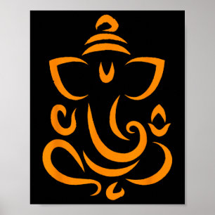 Hindu Meditation Deepavali Diwali Yoga Rangoli Gan Poster