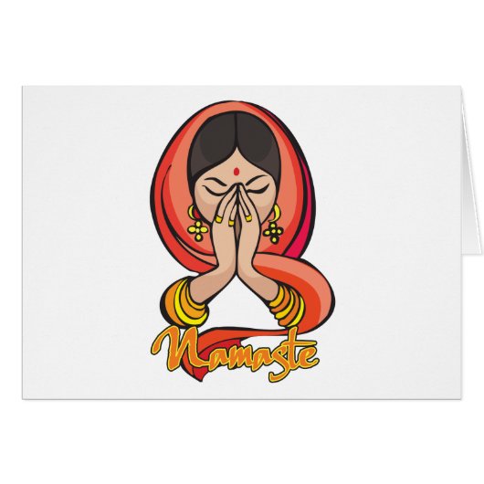 Hindu Namaste Cards (Front Horizontal)