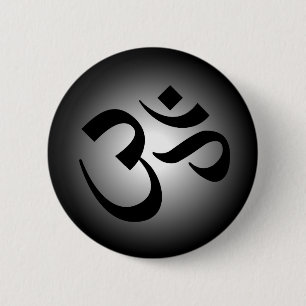 Hindu OM - Meditation Symbol Button