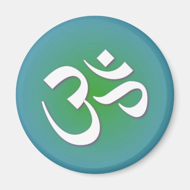 Hindu OM - Meditation Symbol Magnet (Front)