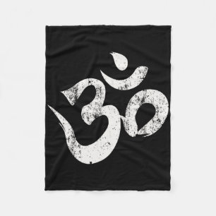 Hindu Om Shirt Hinduism Tee Shirt Om Yoga T Shirt Fleece Blanket