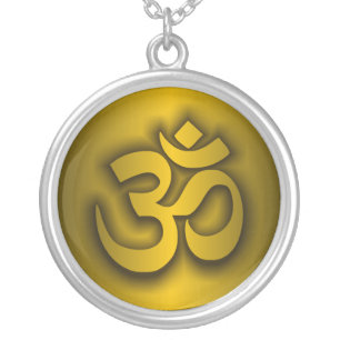 Hindu "Om" Silver Plated Necklace