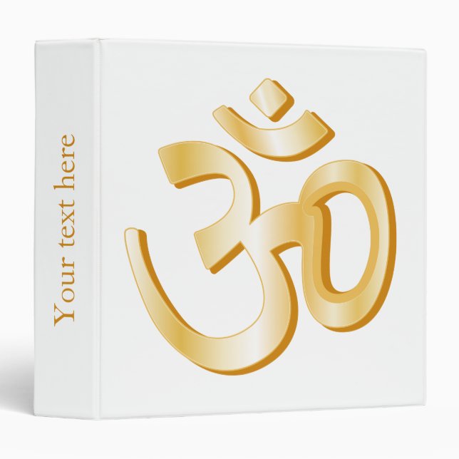 Hindu Om Symbol 10" x 11.75" Binder (Front/Spine)