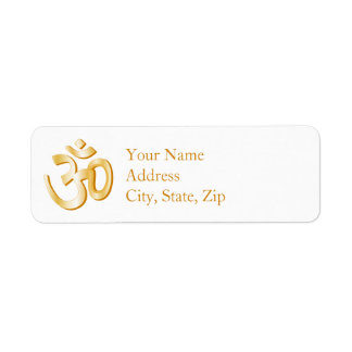 Hindu Om Symbol 2.25" x 0.75" Address Label