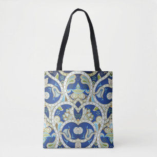 Hindu Ornaments Blue Tote Bag