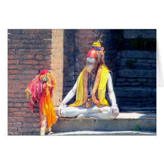 Hindu Priest in Kathmandu, Nepal-AKA BABA Cards
