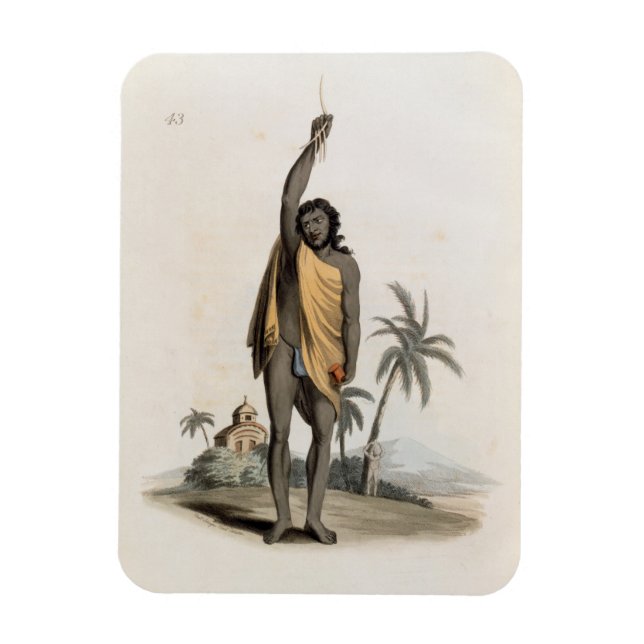 Hindu Priest, pub. by Edward Orme, 1804 (litho) Magnet (Vertical)