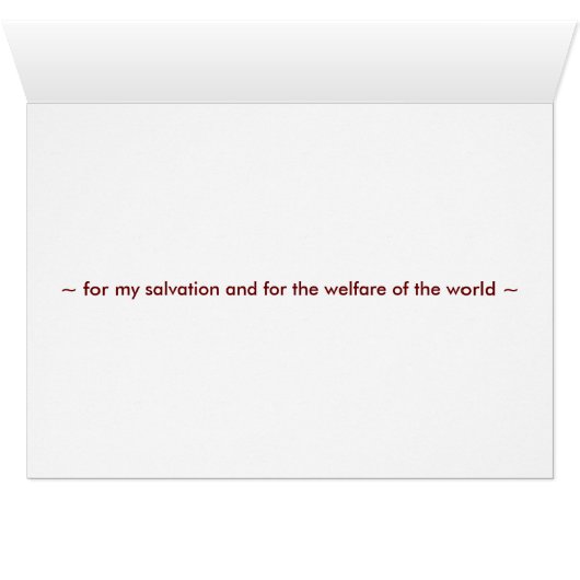 hindu scripture : statement of purpose cards (Inside Horizontal (Bottom))