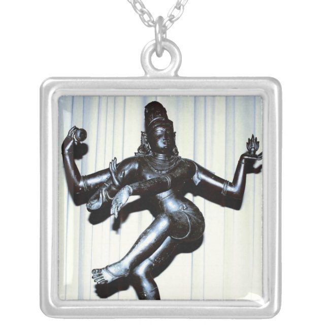 Hindu Shiva Sterling Silver Necklace (Front)