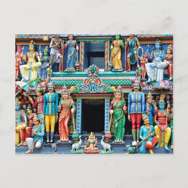 Hindu Temple Little India Singapore Postcard (Front)
