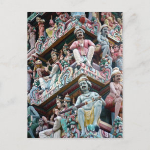Hindu Temple - Little India, Singapore Postcard