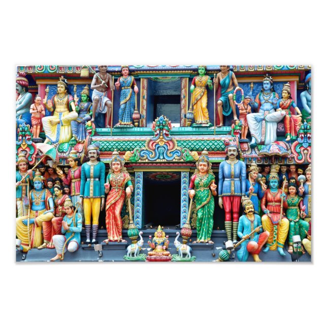 Hindu Temple Singapore Photo Print (Front)