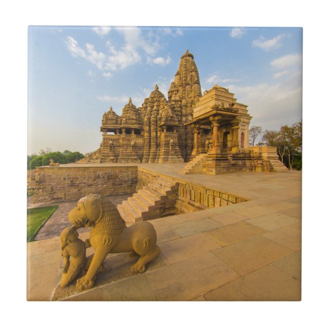 Hindu Temples at Khajuraho Ceramic Tile (Front)