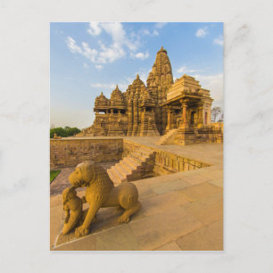 Hindu Temples at Khajuraho Postcard