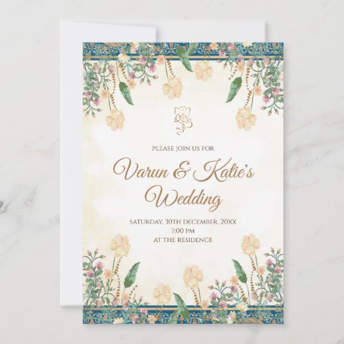 Hindu wedding invite as Hindu invitation