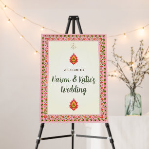 Hindu Wedding signs Indian Wedding Welcome sign
