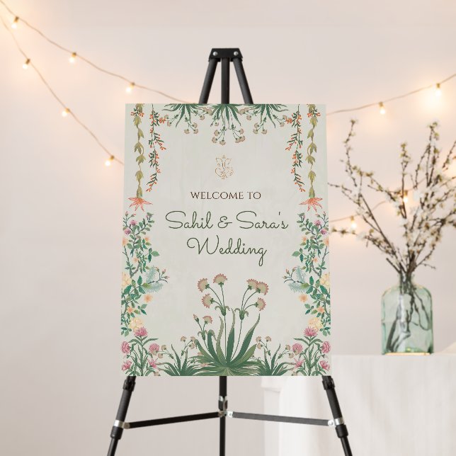 Hindu Wedding signs Indian Wedding Welcome sign (In Situ (Stand))