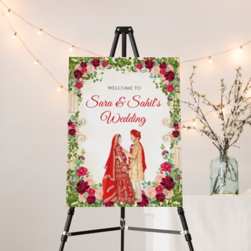 Hindu wedding welcome sign  Hindu posters