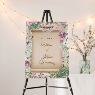 Hindu Wedding Welcome signs Indian Wedding decor