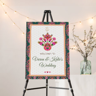 Hindu wedding welcome signs & Indian wedding decor