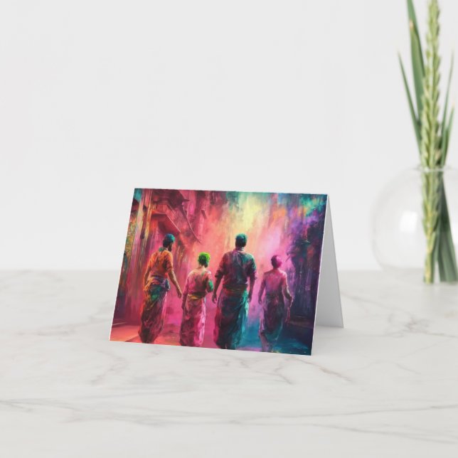   HINDU Why chase rainbows when there is HOLI Thank You Card (Front)