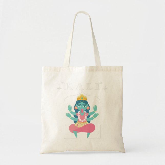 Hinduism Diwali Festival Goddess Kali Premium Tote Bag (Front)