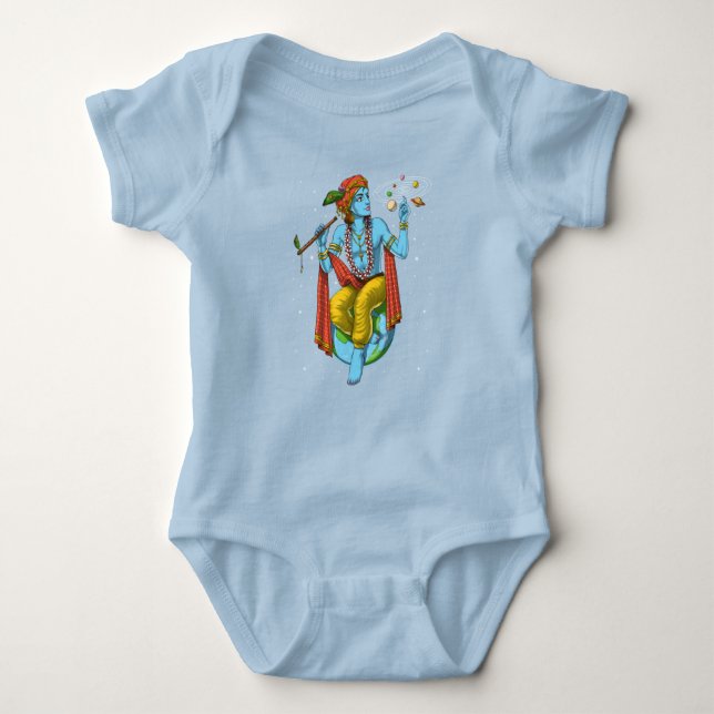 Hinduism Lord Krishna Baby Bodysuit (Front)