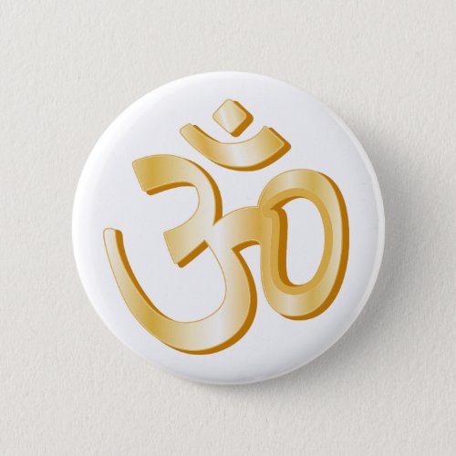 Hinduism Om Symbol Button