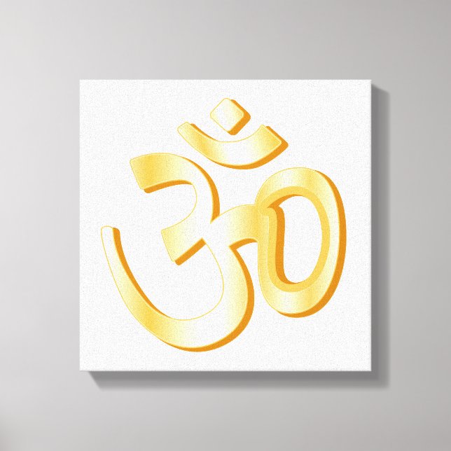 Hinduism Om Symbol Canvas Art (Front)