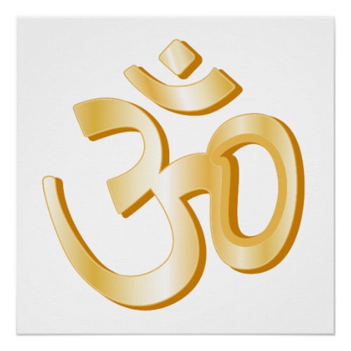 Hinduism Om Symbol Poster