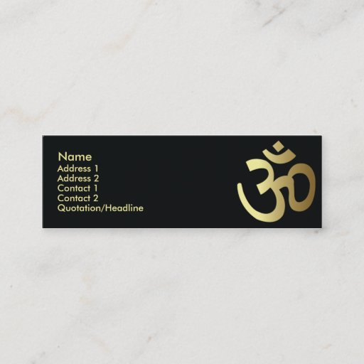 Customizable Hinduism - Skinny Business Card
