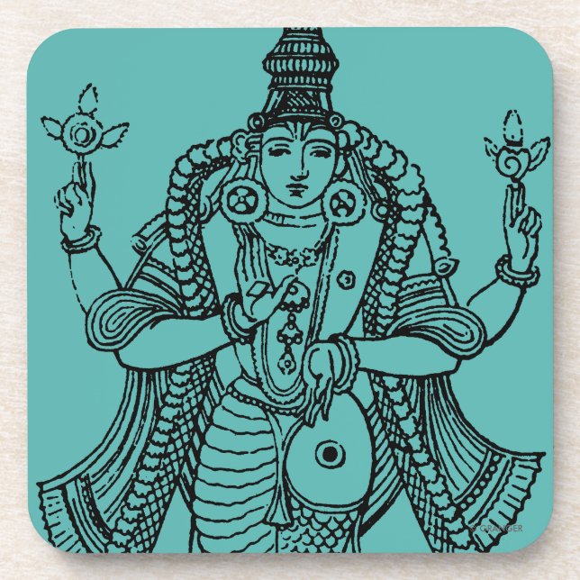 Hinduism: Vishnu Coaster (Front)