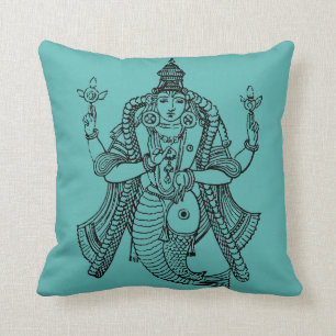 Hinduism: Vishnu Throw Pillow