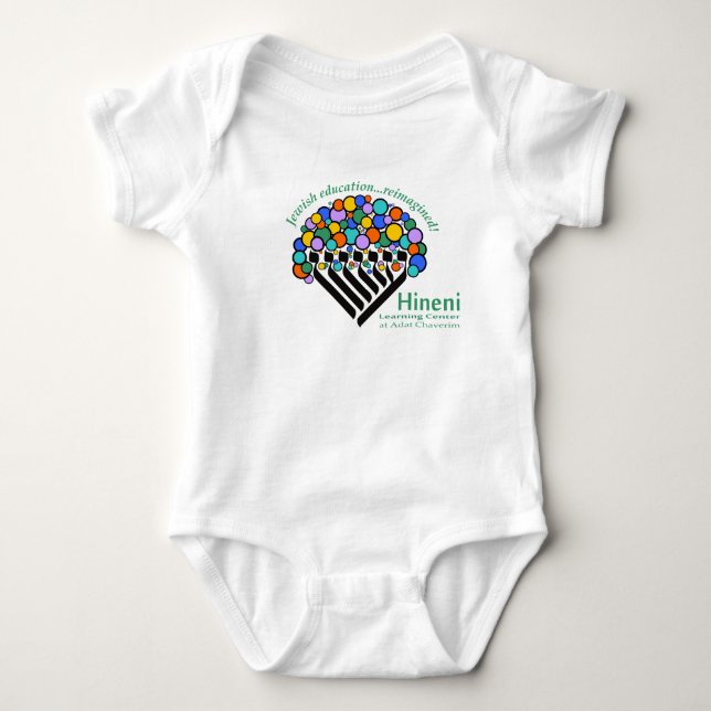 Hineni Learning Center Babies' Bodysuit - White (Front)
