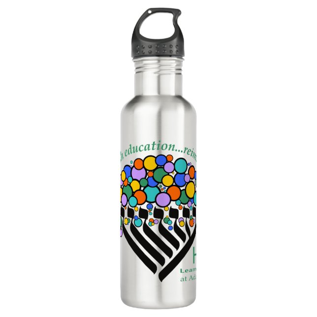 Hineni Learning Center Water Bottle - Stainless (Front)