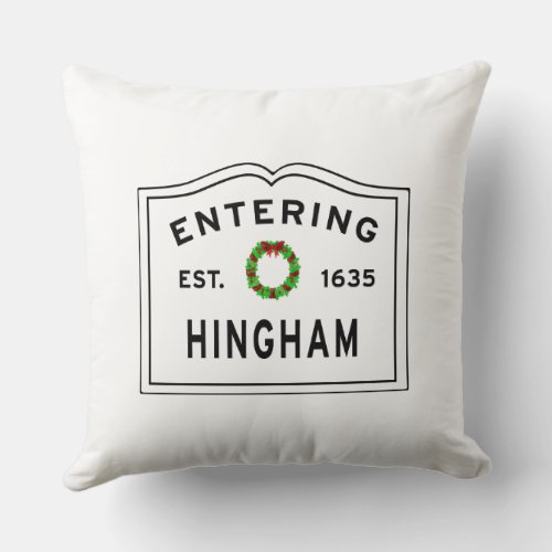 Hingham MA Lumbar Pillow _ Choose a Color