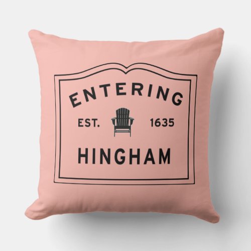 Hingham MA Throw Pillow