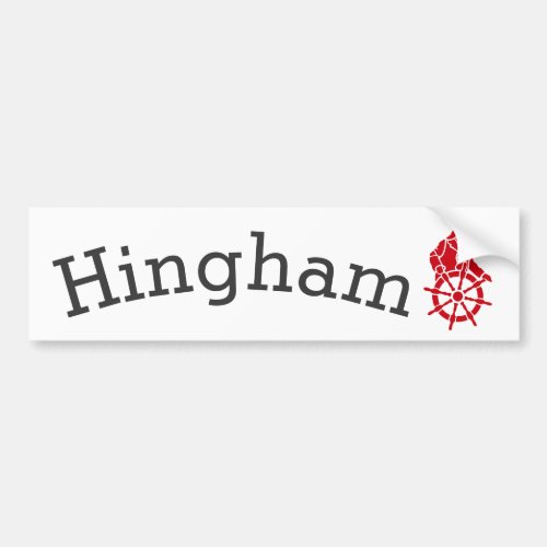 Hingham Massachusetts Bumper Sticker