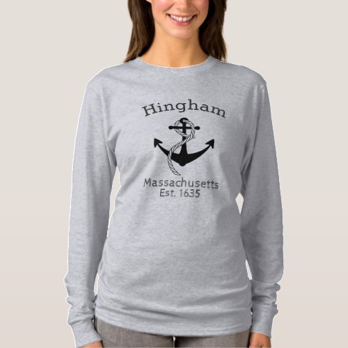 Hingham Sea Anchor and rope T_Shirt