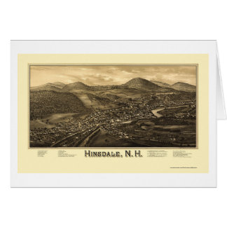 Hinsdale, NH Panoramic Map - 1886 Cards