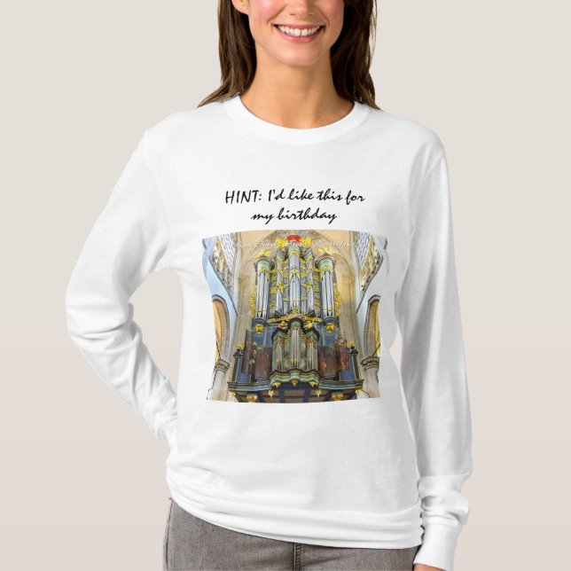 HINT: I'd like this for my birthday - from Paris T-Shirt (Front)