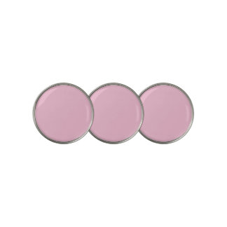 Hint of Cherry Pink Solid Color Pastel Shade Golf Ball Marker