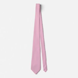 Hint of Cherry Pink Solid Color Pastel Shade Neck Tie