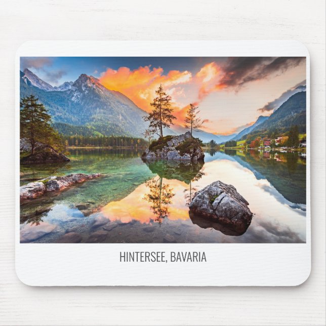 Hintersee Lake, Bavaria, Germany Mouse Pad (Front)
